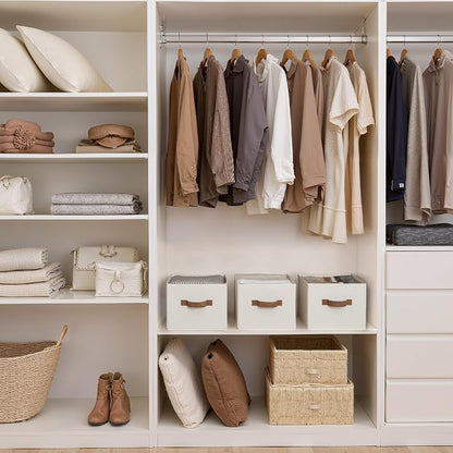 StorageWorks Closet Organizers and Storage Bins, Foldable Shelf Baskets - Image 2