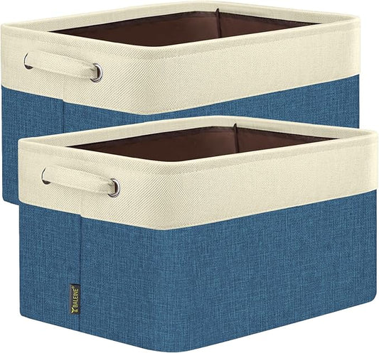 BALEINE 2 Pack Fabric Closet Storage Bins by BALEINE