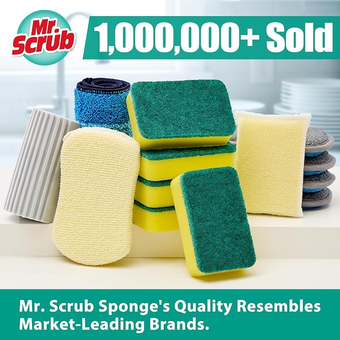 Mr. Scrub Sponges Kitchen Scrub Dish Sponge Scouring Pad, 36 Pack Cleaning - Image 6