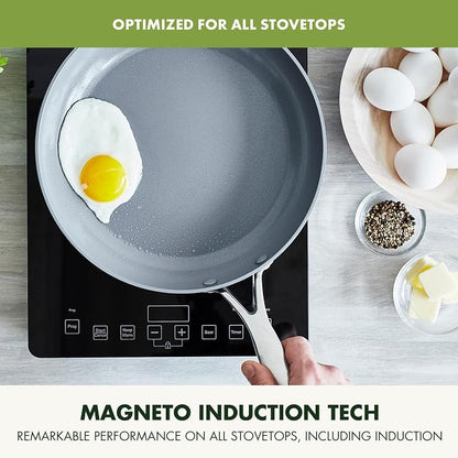 GreenPan Valencia Pro Hard Anodized Healthy Ceramic Nonstick 8" Frying Pan - Image 7