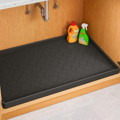 Jin&Bao Waterproof Under Sink Mat 19" x 19", Thick Silicone Mat Cabinet by Jin%26Bao