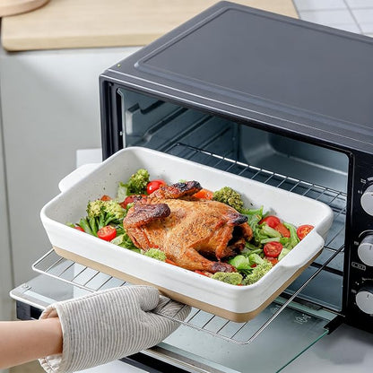 HVH Baking Dish Set, 9x13 Baking Dish, Large Casserole Dish Set, Ceramic - Image 5