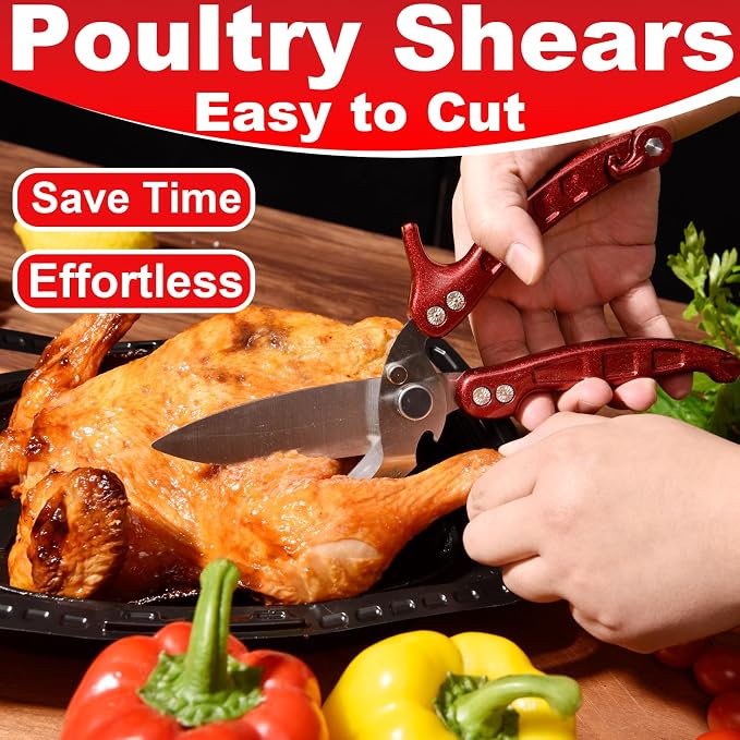 Heavy Duty Poultry Shears Scissors, Kitchen Shears - Image 4
