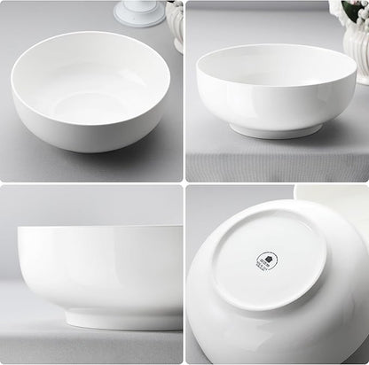 MALACASA Serving Bowls, 114 OZ Extra Large Salad Bowls Set of 2, Porcelain - Image 6