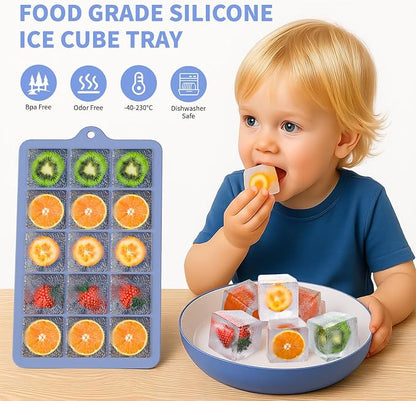 Silicone Ice Cube Tray 3 Pack, HANCELANT Ice Cube Mold, Ice Trays - Image 7