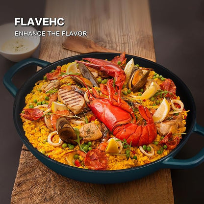 Flavehc Braiser Enameled Cast Iron Braiser 3 qt Braiser Pan - Image 7