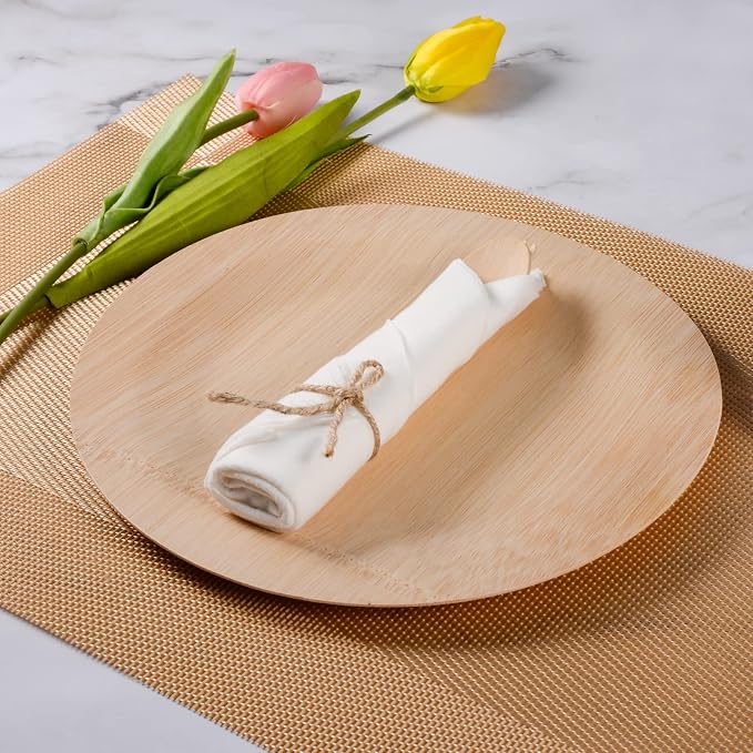 Pre Rolled Napkin and Bamboo Cutlery Set - Image 2