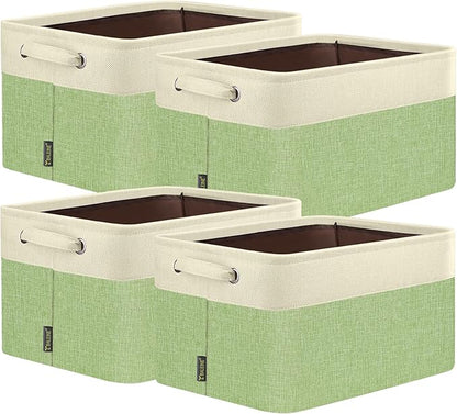 BALEINE 4 Pack Fabric Closet Storage Bins by BALEINE