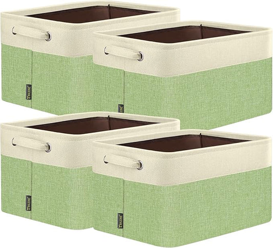 BALEINE 4 Pack Fabric Closet Storage Bins by BALEINE