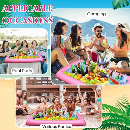 Leitee 3 Pcs Inflatable Serving Bar Kit Includes Salad Buffet Tray - Image 5