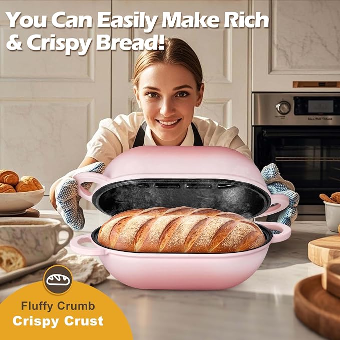 Homikit Enameled Cast Iron Dutch Oven - Image 5
