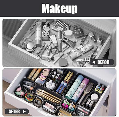 Plastic Drawer Organizers, Bathroom and Vanity Organizer Plastic Tray, Makeup - Image 7