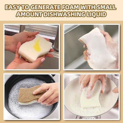 18 Pack Natural Kitchen Sponges, Biodegradable & Compostable | Non-Scratch - Image 5