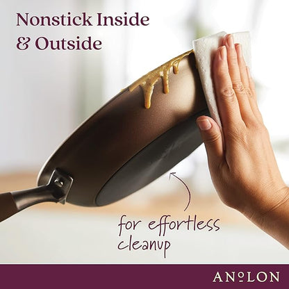 Anolon Advanced Home Hard-Anodized Nonstick Wide Stock Pot/Stockpot - Image 3