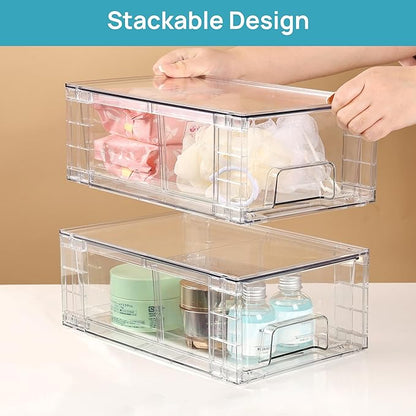 Vtopmart 6 Pack Stackable Storage Drawers, Easily Assemble Containers - Image 4