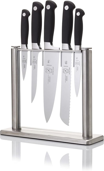 Mercer Culinary M20000 Genesis 6-Piece Forged Knife Block Set, Tempered Glass by MercerCulinary