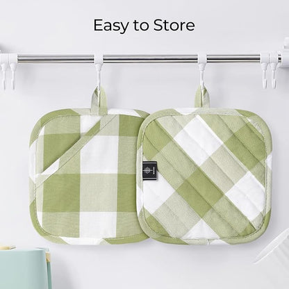 Cotton Pot Holders for Kitchen Heat Resistant Potholder Hot Pads Trivet Coaster - Image 7