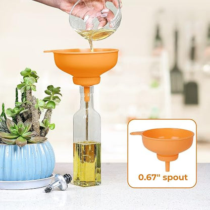 Wide Mouth Kitchen Funnel, Food Grade Plastic Cooking Canning Funnel - Image 7