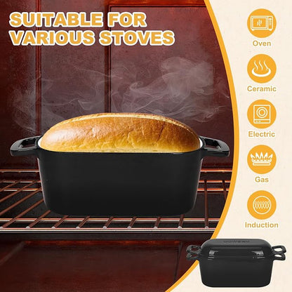 Oval Enameled Dutch Oven for Bread Baking - Image 3