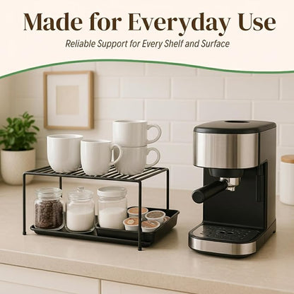 Evelots Kitchen Cabinet Wire Shelf Organizer/Rack - Image 3