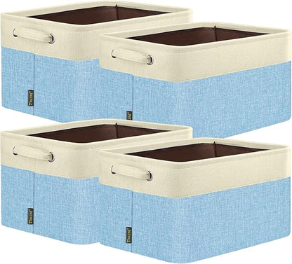 BALEINE 4 Pack Fabric Closet Storage Bins by BALEINE