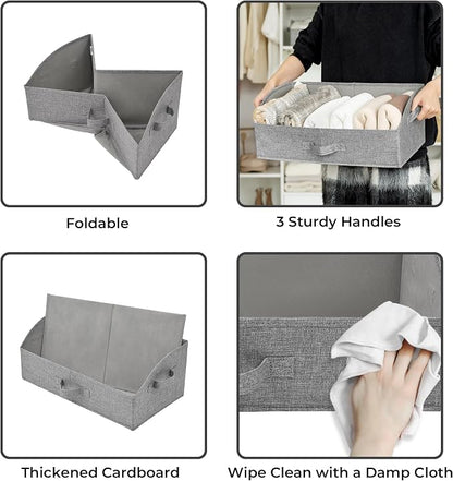 GRANNY SAYS Storage Bins for Closet, Trapezoid Storage Bins - Image 7