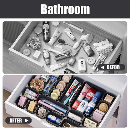 Plastic Drawer Organizers, Bathroom and Vanity Organizer Plastic Tray, Makeup - Image 7