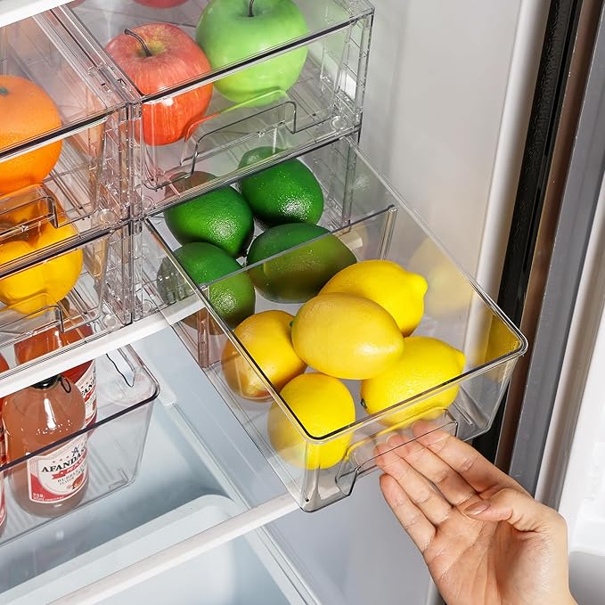Vtopmart 6 Pack Stackable Storage Drawers, Easily Assemble Containers - Image 6