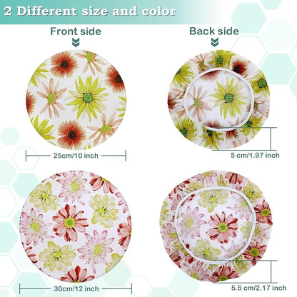 2 Large Reusable Beeswax Bowl Covers - Image 3