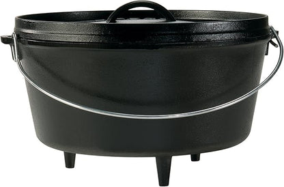 Lodge 8 Quart Pre-Seasoned Cast Iron Camp Dutch Oven by Lodge
