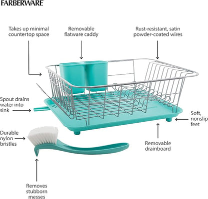 Farberware Compact Dish Drying Rack - Image 7