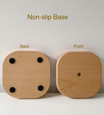 Cute Paper Towel Holder, Wooden Kitchen Roll Stand Organizer Free Standing - Image 4