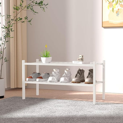 ROMGUAR CRAFT 2 Tier Bamboo Shoe Rack - Image 2