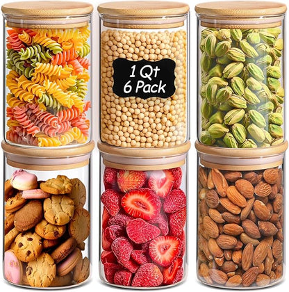ComSaf 1 Qt Glass Storage Containers by ComSaf