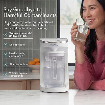 AquaTru Carafe Countertop Water Purifier | Compact 4-Stage Reverse Osmosis - Image 3