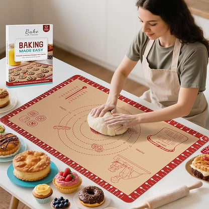 Extra Thick Silicone Mat for Baking, Silicone Baking Mat by Bredominant