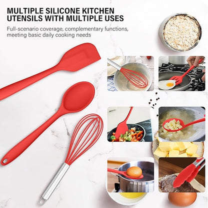 HaWare 11 PCS Silicone Cooking Utensils Set, Heat Resistant Kitchen Utensils - Image 5