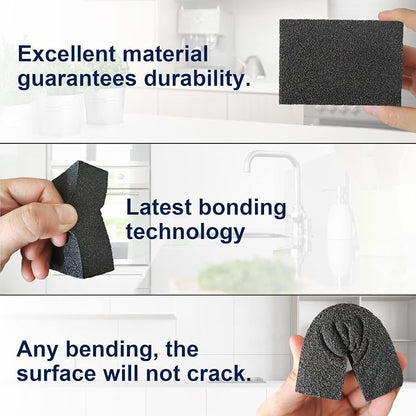 Krisler 8pc Black Carborundum Sponge Nano Emery Sponges Caspian Stone Pot Clean - Image 5