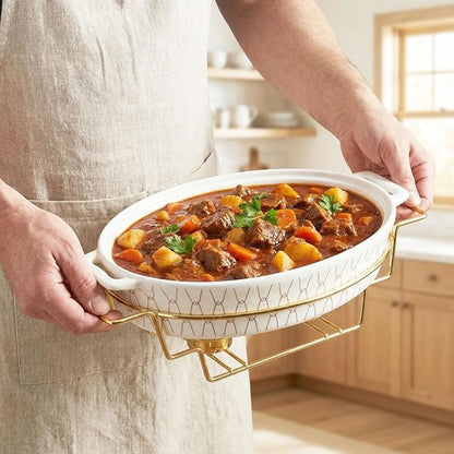 11" x 7.5" Ceramic Oval Casserole Dish - Image 5