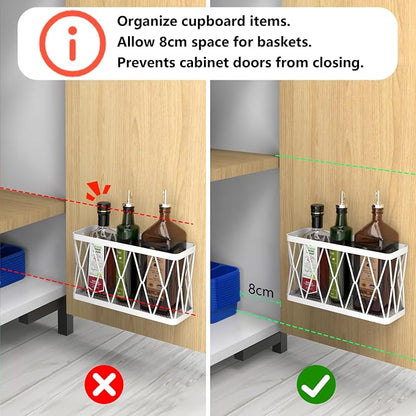 YIGII 3 Pack Adhesive Cabinet Door Organizer - Image 2