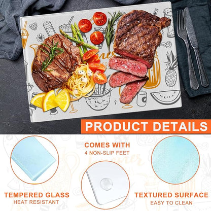 10 Pcs Sublimation Cutting Board Blanks, 11x8 Inch Tempered Glass Sublimation - Image 3
