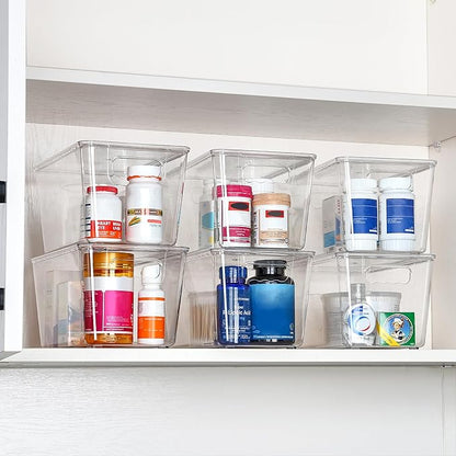 Vtopmart 12 Pack Clear Stackable Storage Bins - Image 7