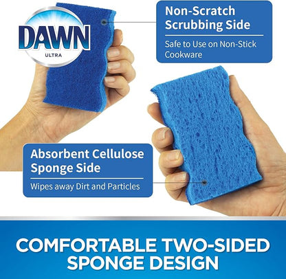 Dawn Ultra Scrubber Sponges Non-Scratch Double-Sided Kitchen Dish Cleaners - Image 5