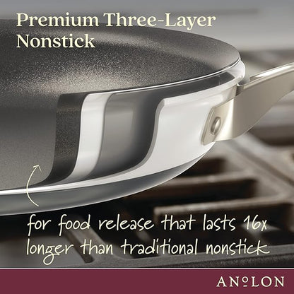 Anolon Achieve Hard Anodized Nonstick Frying Pan/Skillet, 10 Inch - Image 3