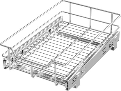Pull Out Cabinet Organizer 11" W X 17" D, Slide Out Drawers by STORKING