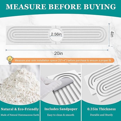 Stone Faucet Mat for Kitchen Sink - Image 3