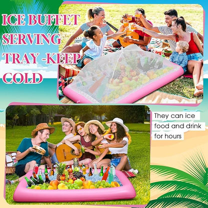 Leitee 3 Pcs Inflatable Serving Bar Kit Includes Salad Buffet Tray - Image 4