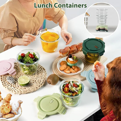 Freshmage 23oz Glass Meal Prep Containers - Image 7