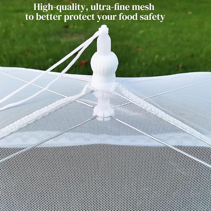 Mesh Food Covers for Outside, 3 Extra Large 40"X24" Jumbo Pop-Up Mesh Food Tent - Image 4