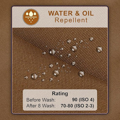 RUVANTI Work Aprons for Men, Oil & Water Repellent, PolyCotton Cross Back - Image 2